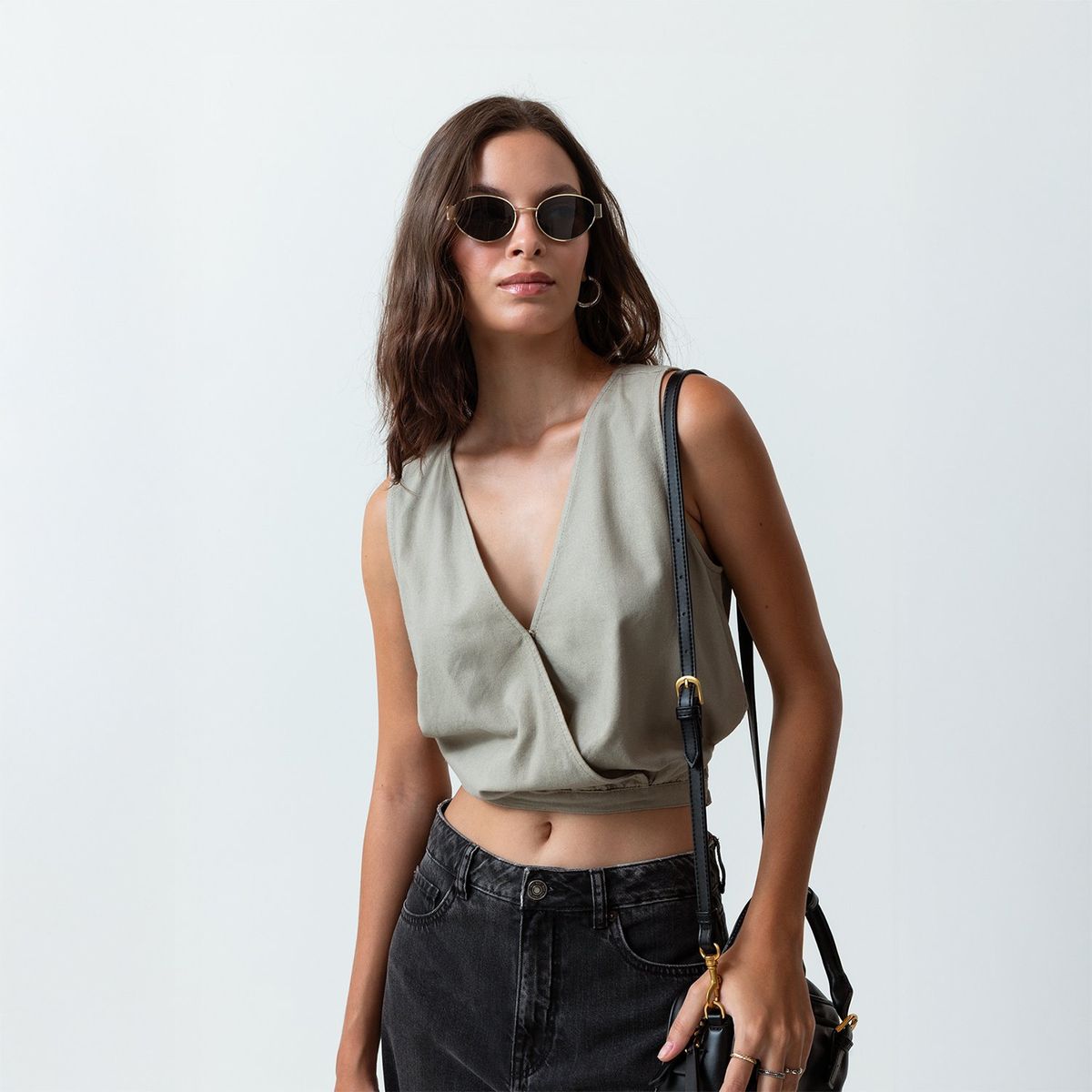 NAF NAF - Blusa Sin Mangas Casual Mujer Naf Naf