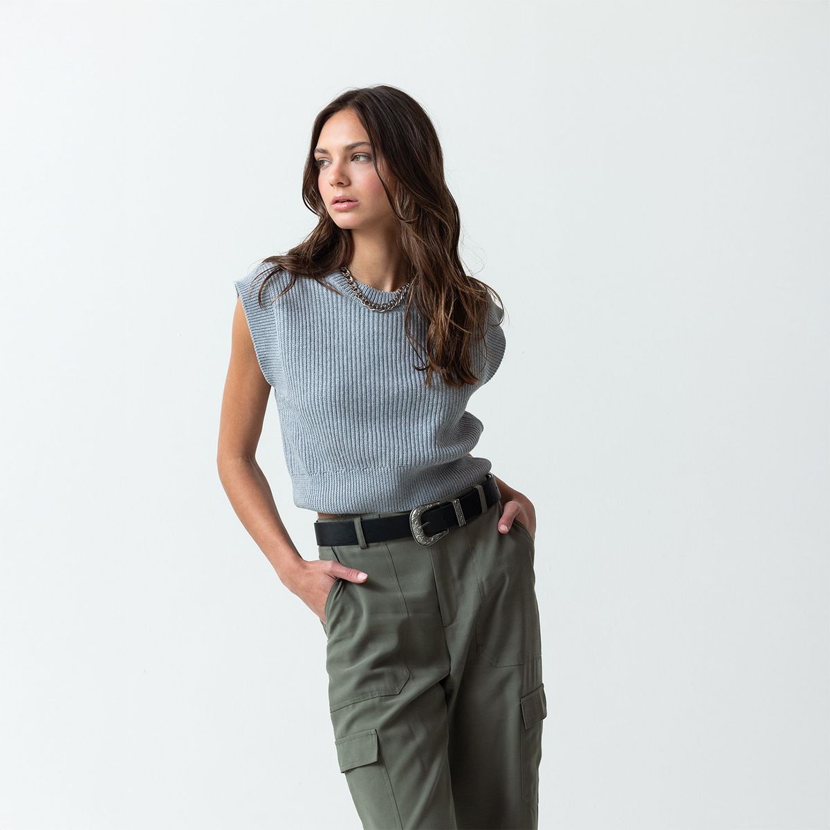 NAF NAF - Chaleco 100% Algodón Mujer Naf Naf