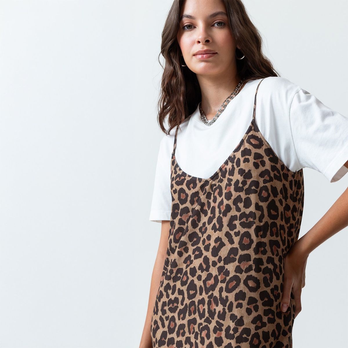 NAF NAF - Vestido Print Largo Mujer Naf Naf