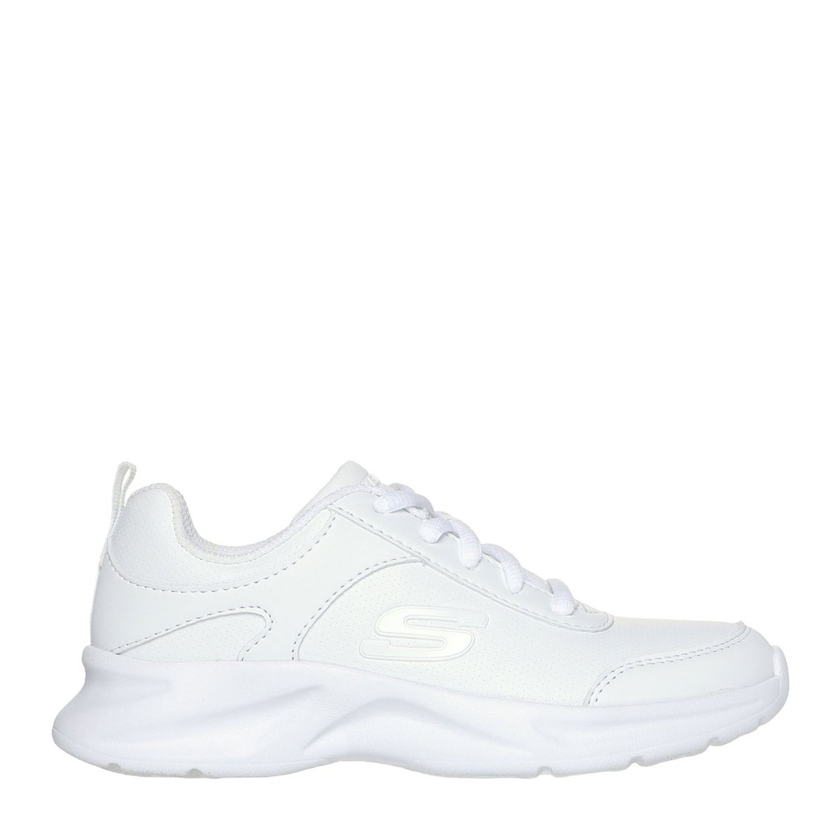 SKECHERS - Zapatilla Escolar Blanco Unisex Skechers
