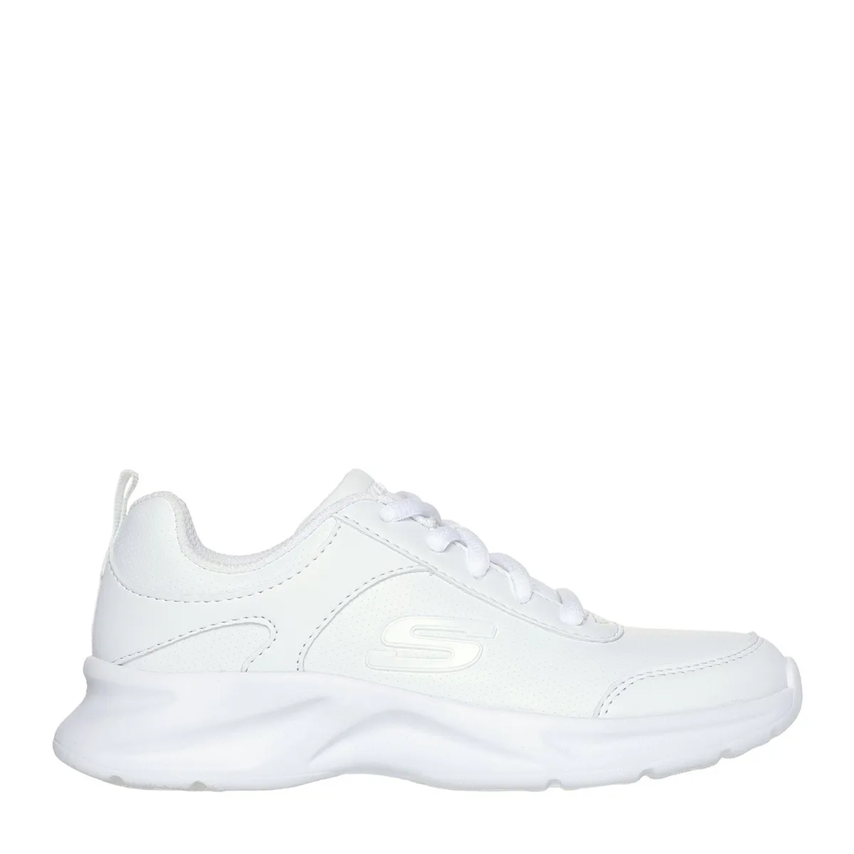 SKECHERS - Zapatilla Escolar Blanco Unisex Skechers