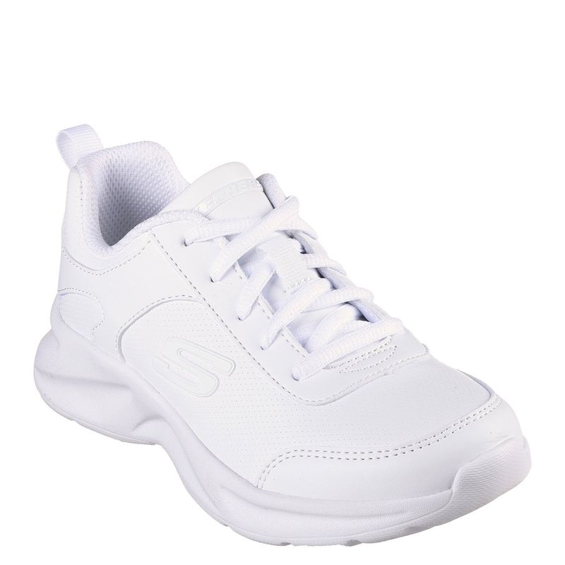SKECHERS - Zapatilla Escolar Blanco Unisex Skechers