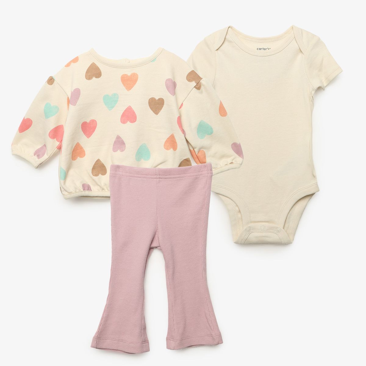 CARTER'S - Conjunto Bebé Niña 3 Piezas Algodón Carters