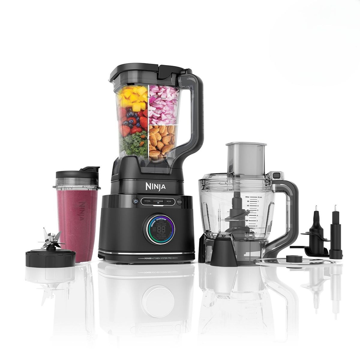NINJA - Licuadora y Procesadora 3 en 1 Detect Power Pro Potencia Maxima 1800W TB401EU
