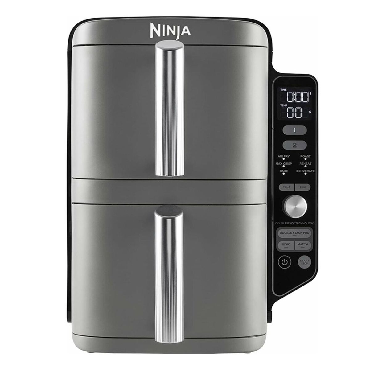 NINJA - Freidora De Aire Vertical Doble Cesta 9.5L.