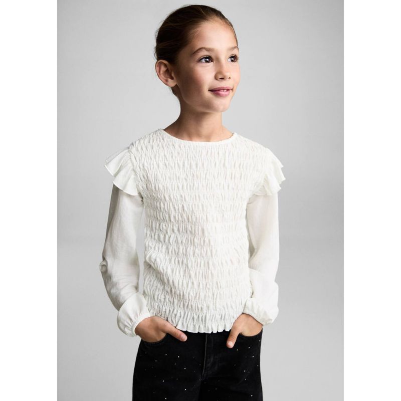 MANGO KIDS - Blusa Manga Larga Niña Mango Kids