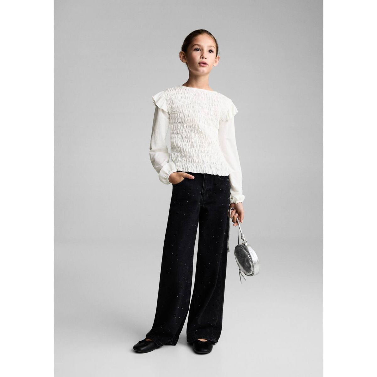 MANGO KIDS - Blusa Manga Larga Niña Mango Kids