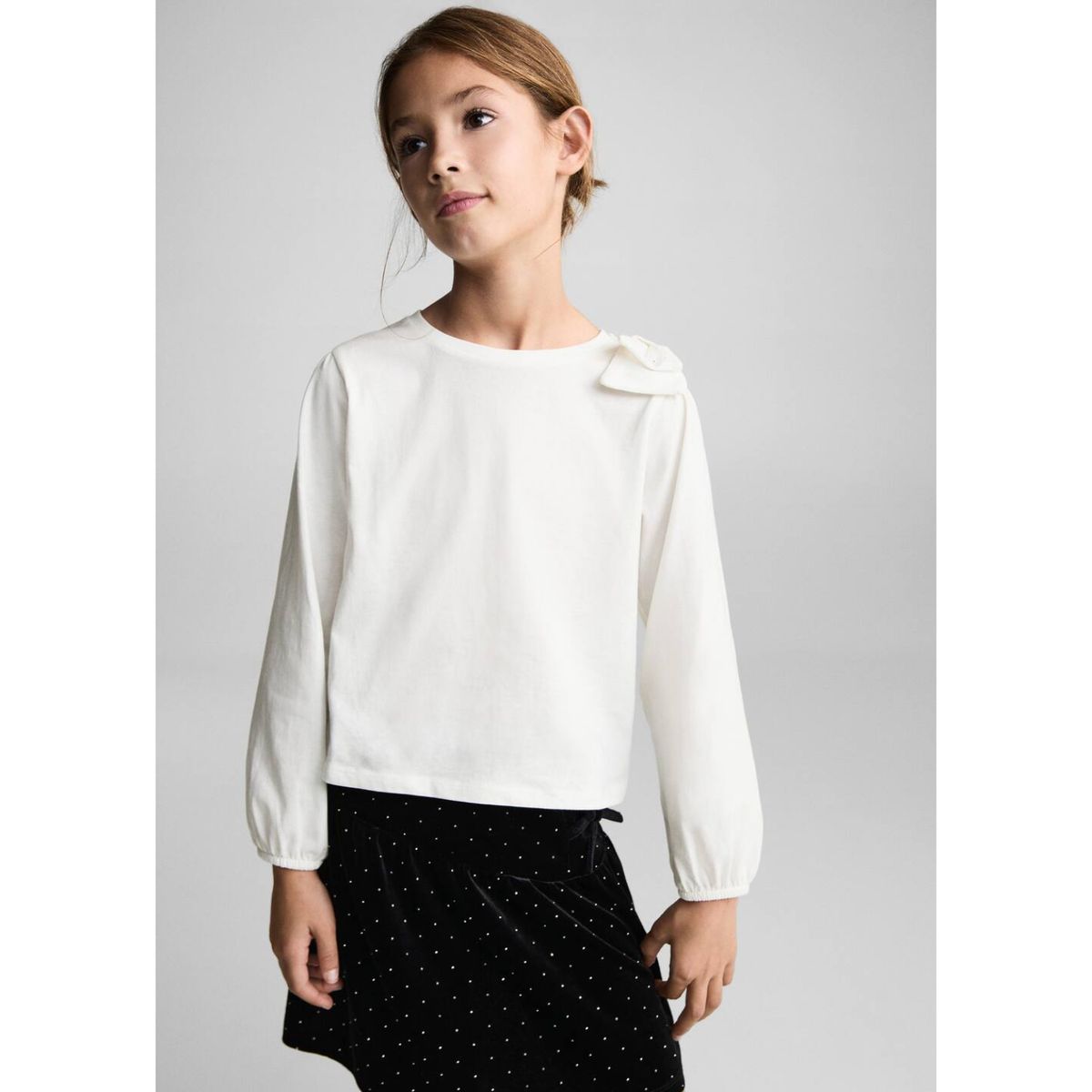 MANGO KIDS - Polo Manga Larga Niña Algodón Mango Kids