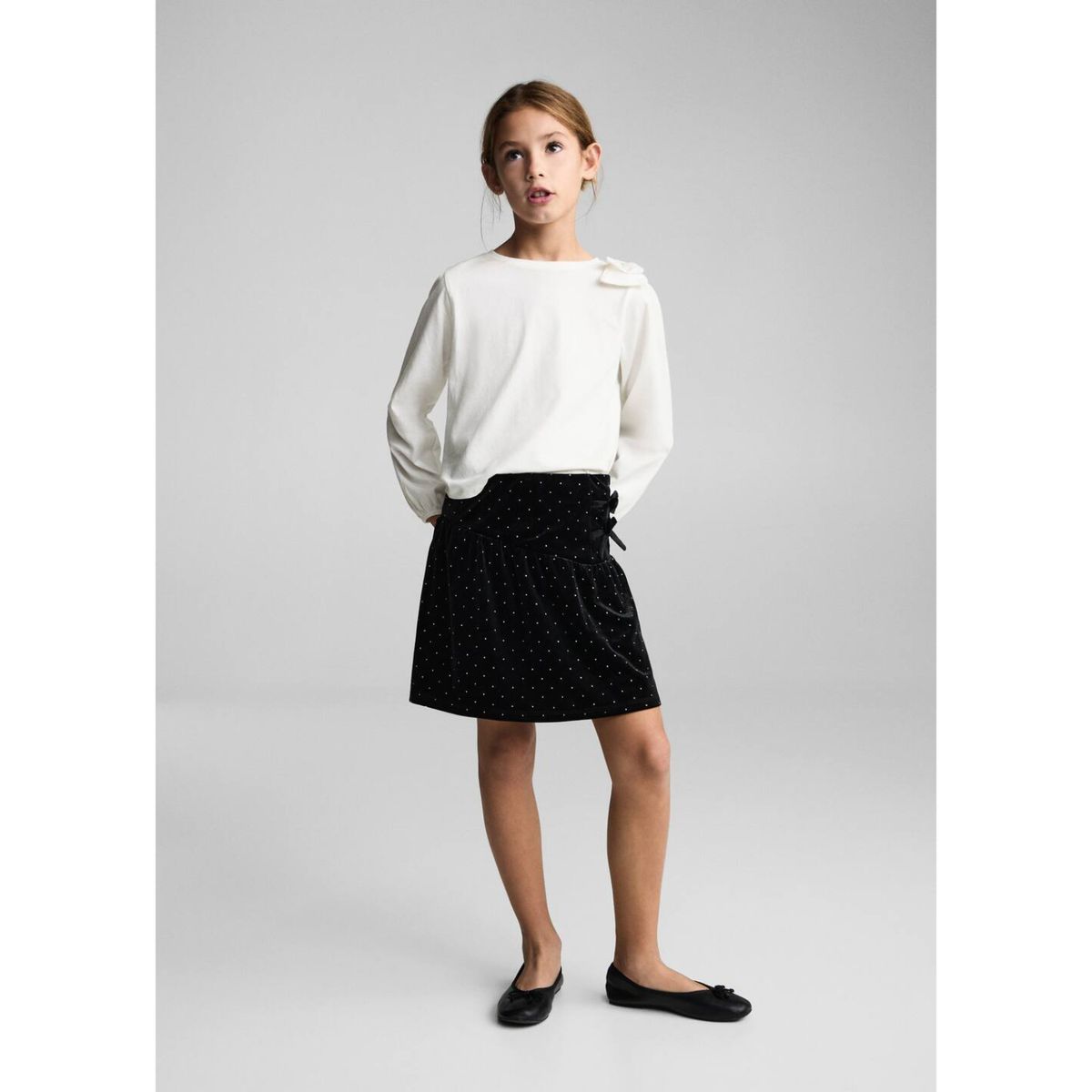 MANGO KIDS - Polo Manga Larga Niña Algodón Mango Kids