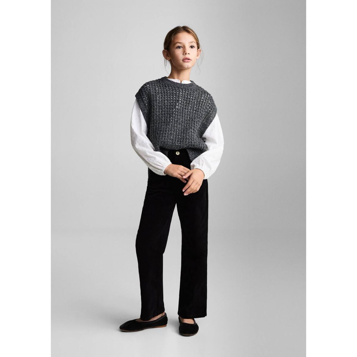 MANGO KIDS - Pantalón Niña Algodón Mango Kids