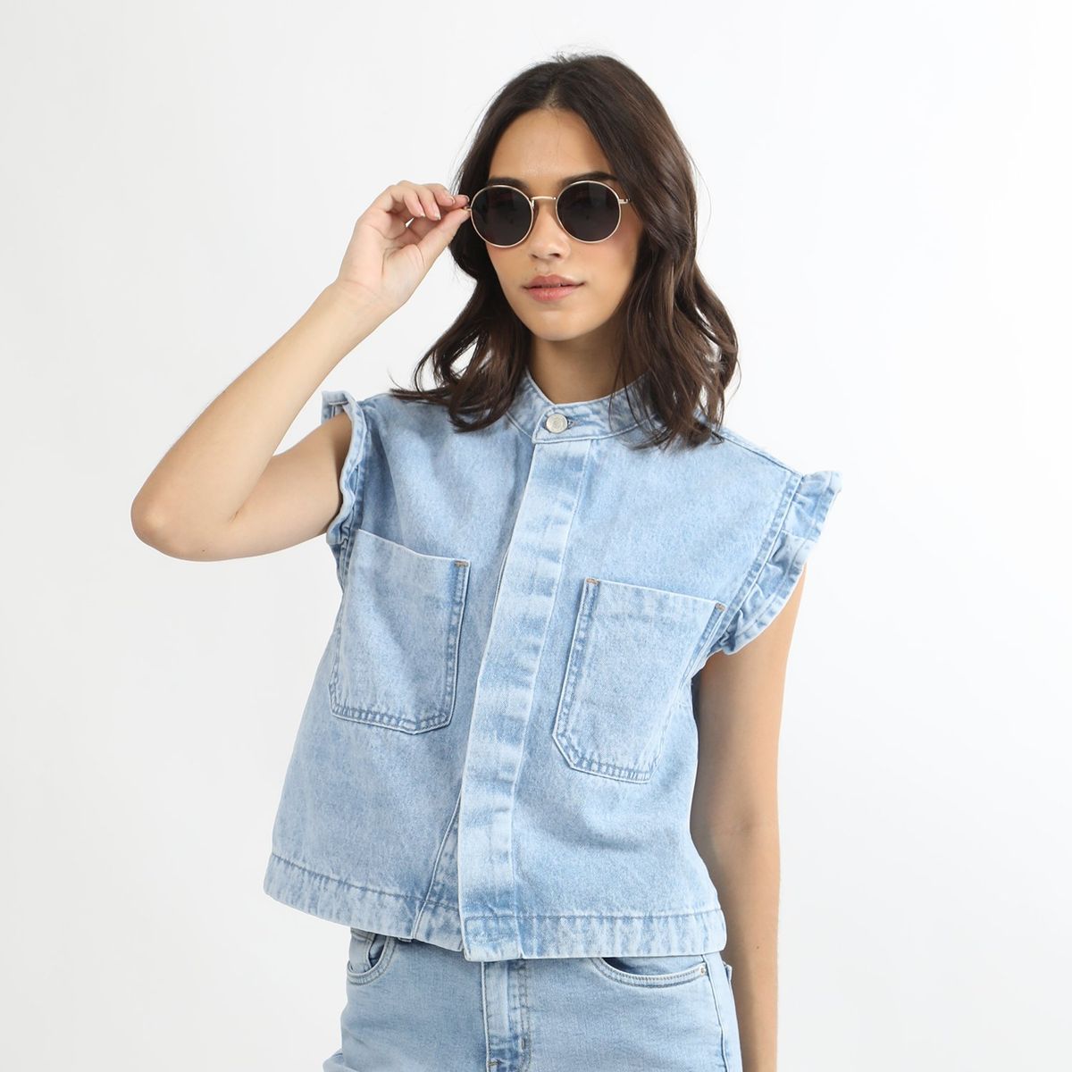 SYBILLA - Chaleco 100% Algodón Mujer Sybilla