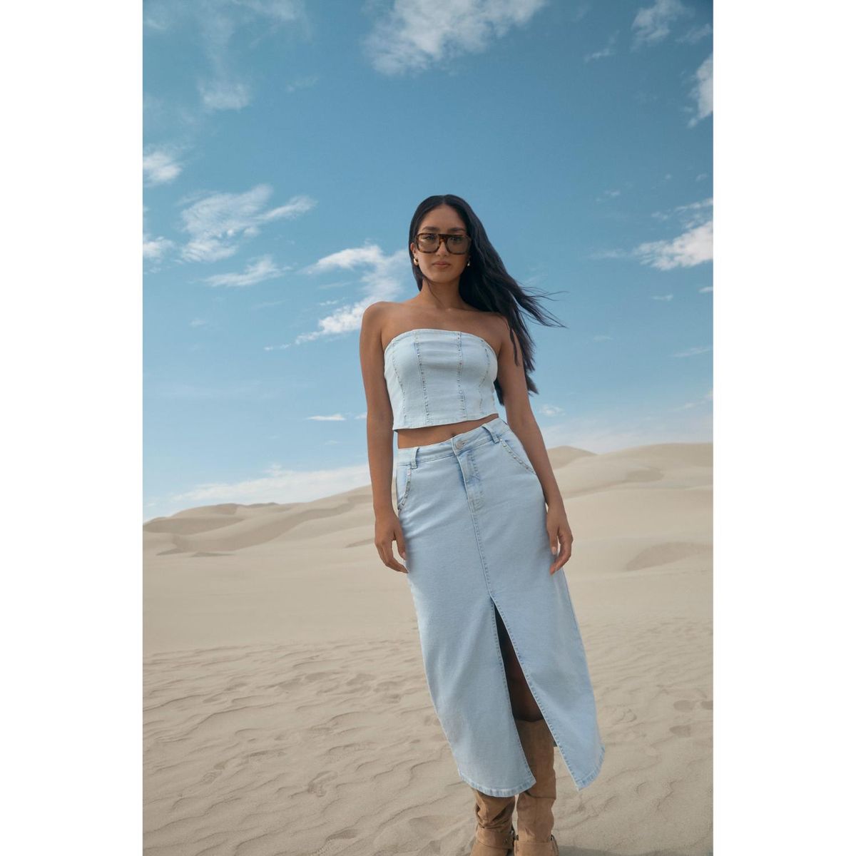 SYBILLA - Falda Larga Algodón Mujer Sybilla