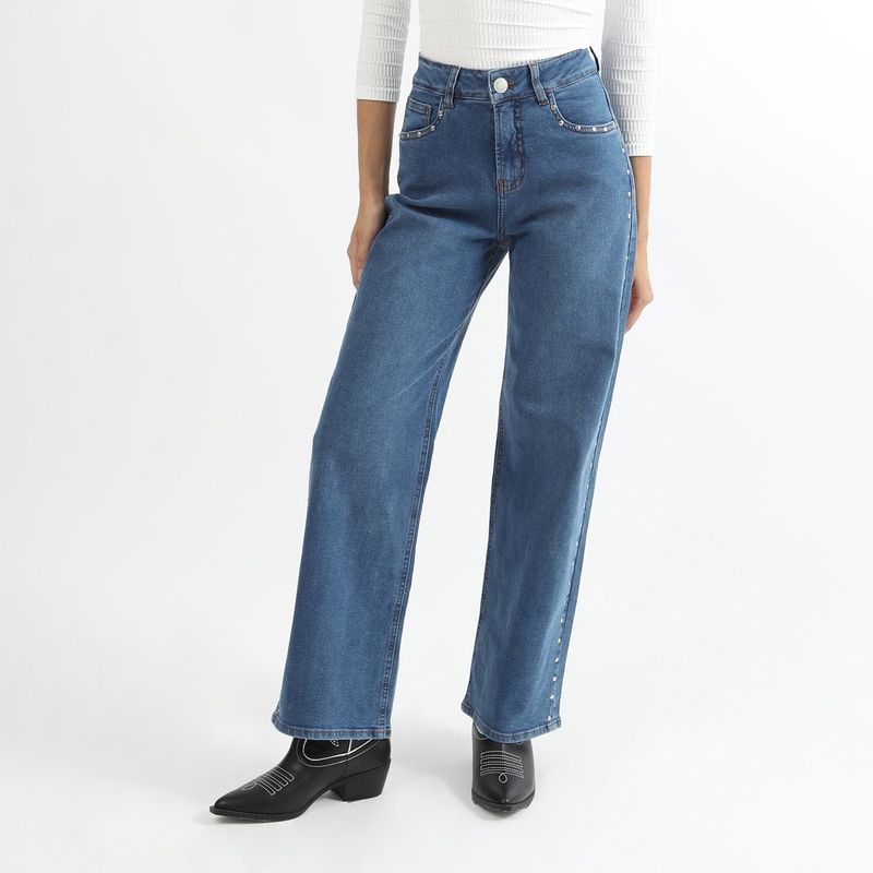 SYBILLA - Jean Straight Algodón Mujer Sybilla