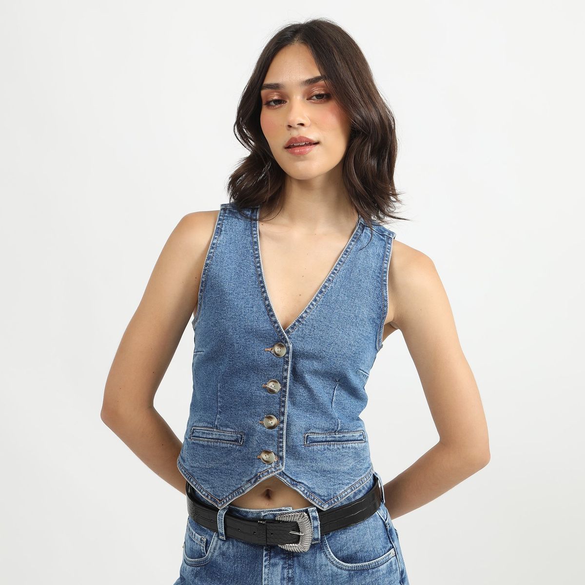 SYBILLA - Chaleco Algodón Mujer Sybilla