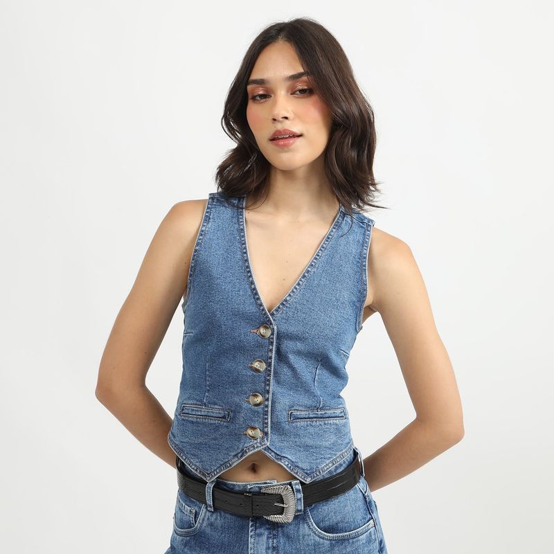 SYBILLA - Chaleco Algodón Mujer Sybilla