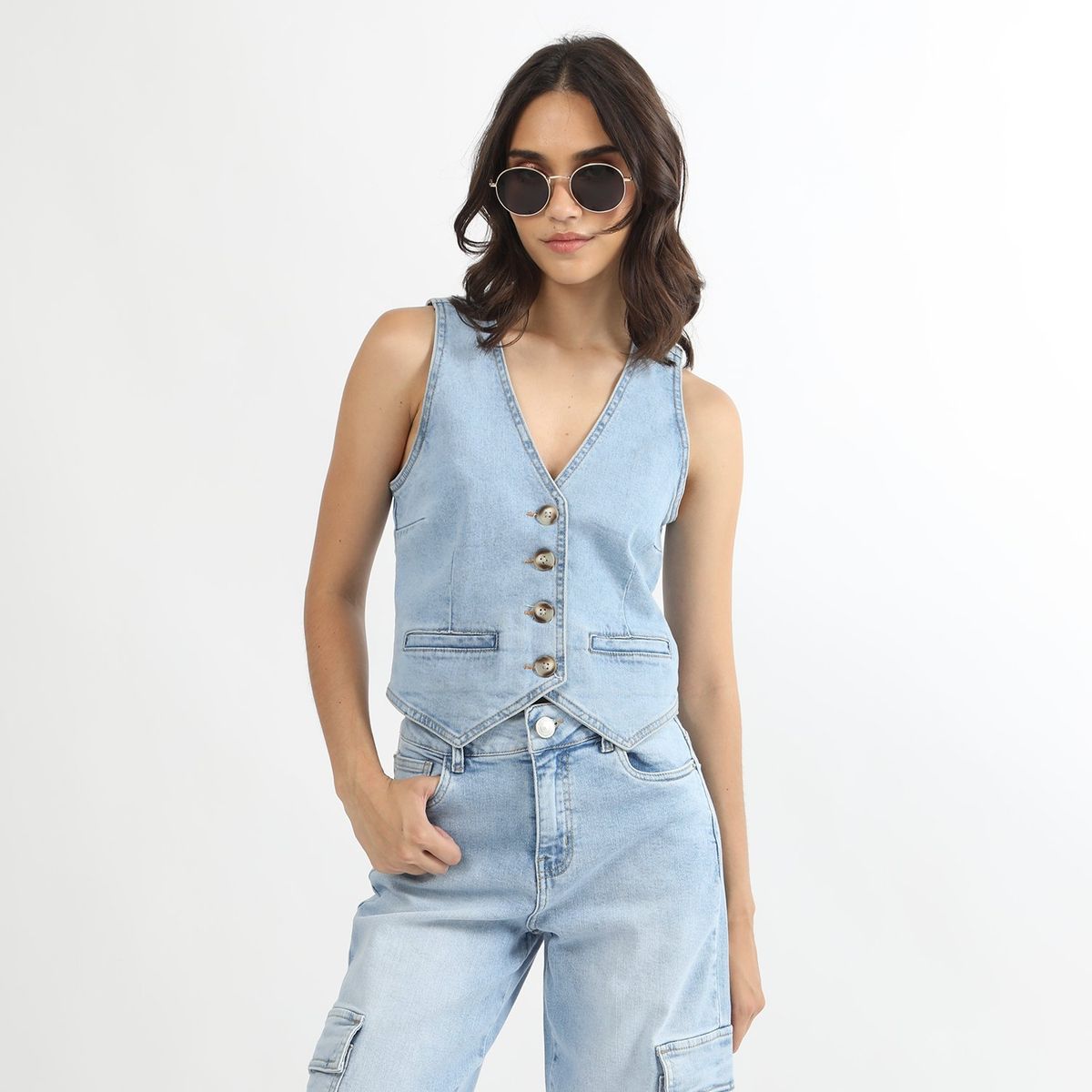 SYBILLA - Chaleco Algodón Mujer Sybilla