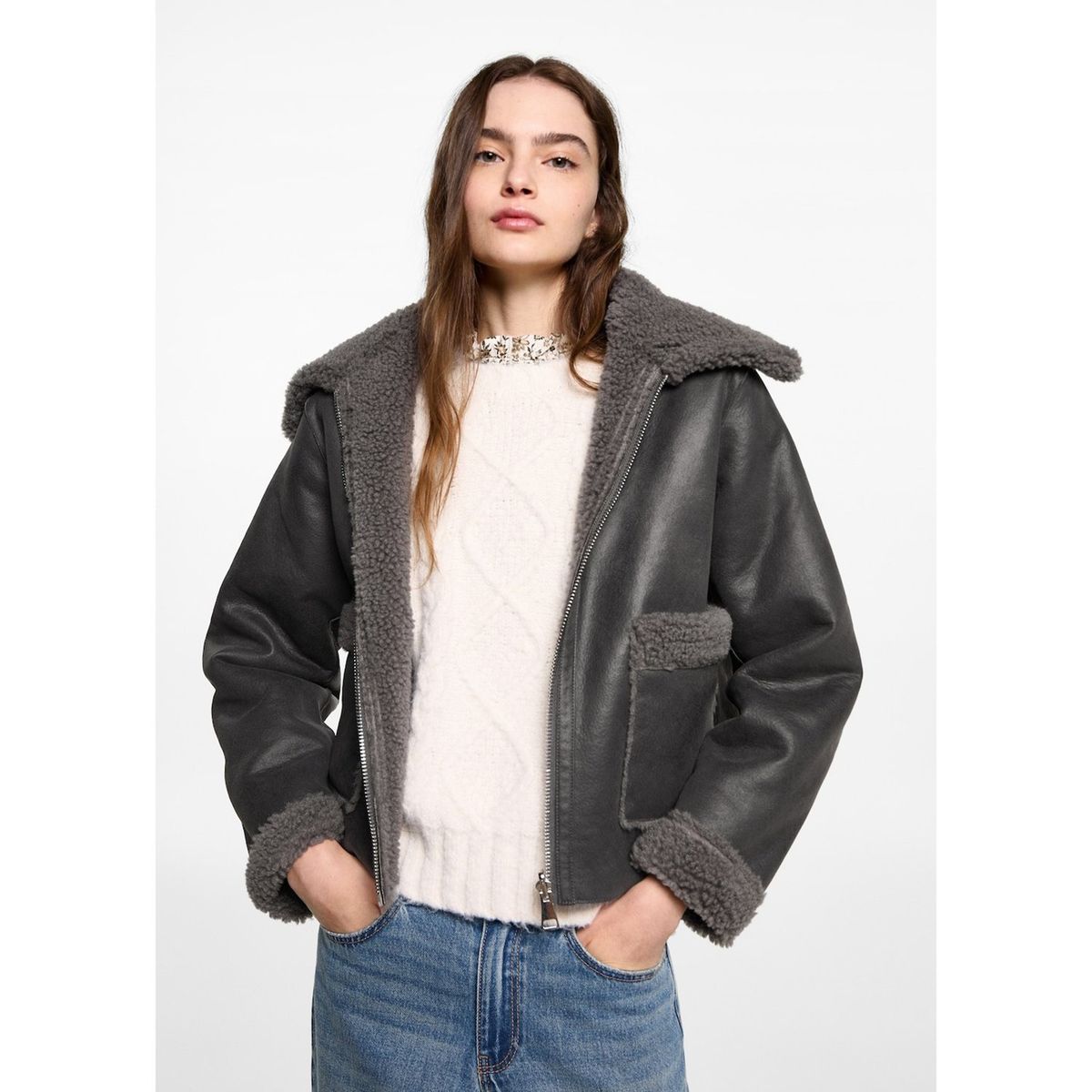 MANGO TEEN - Casaca Casual Mujer Mango