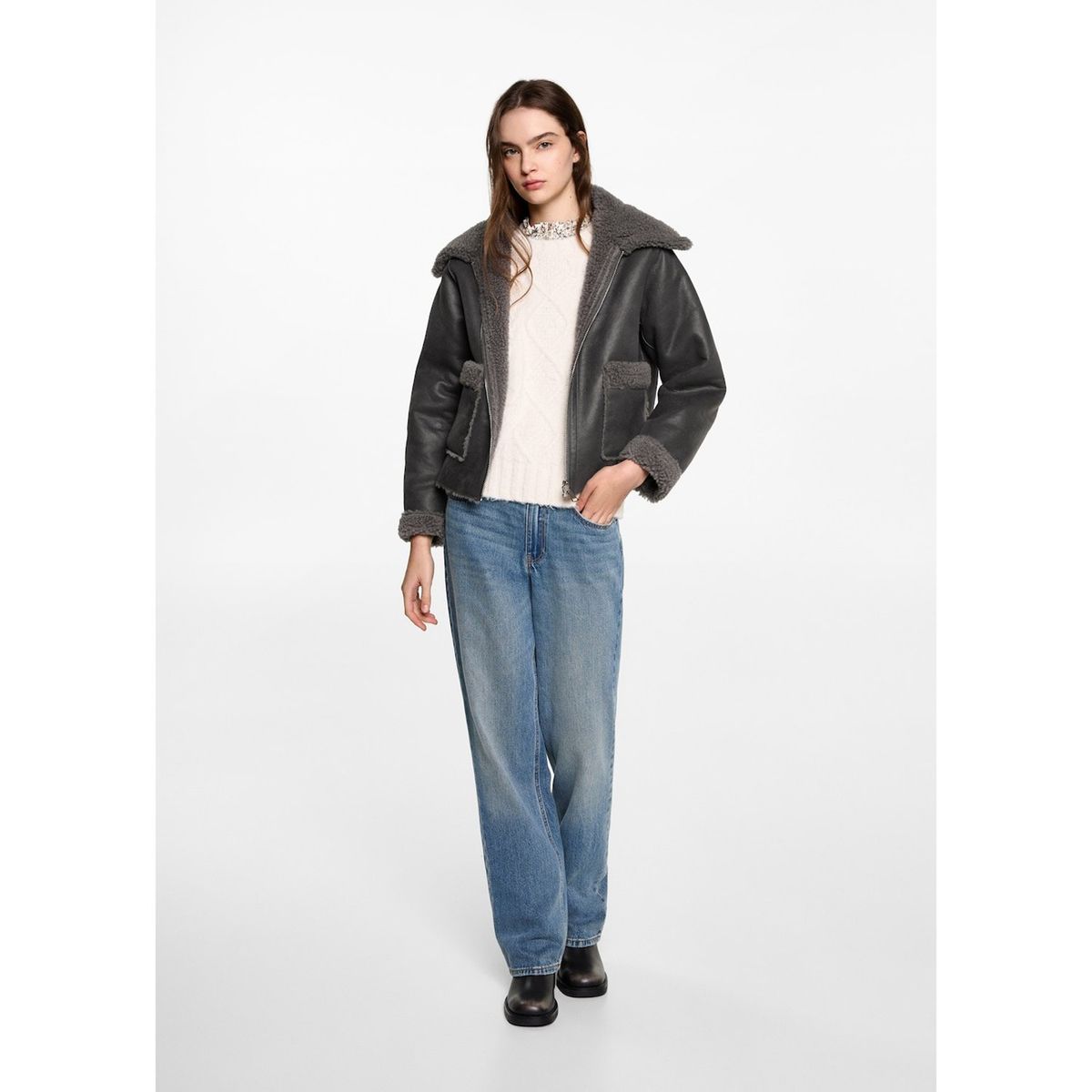 MANGO TEEN - Casaca Casual Mujer Mango