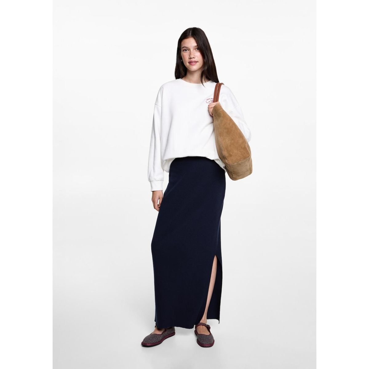 MANGO TEEN - Falda Larga Casual Mujer Mango Teen