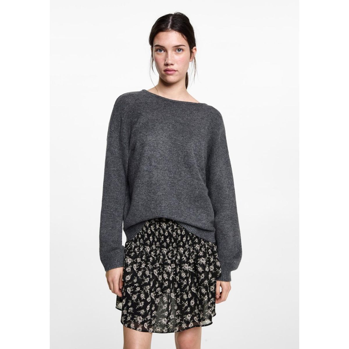 MANGO TEEN - Falda Corta Casual Mujer Mango Teen