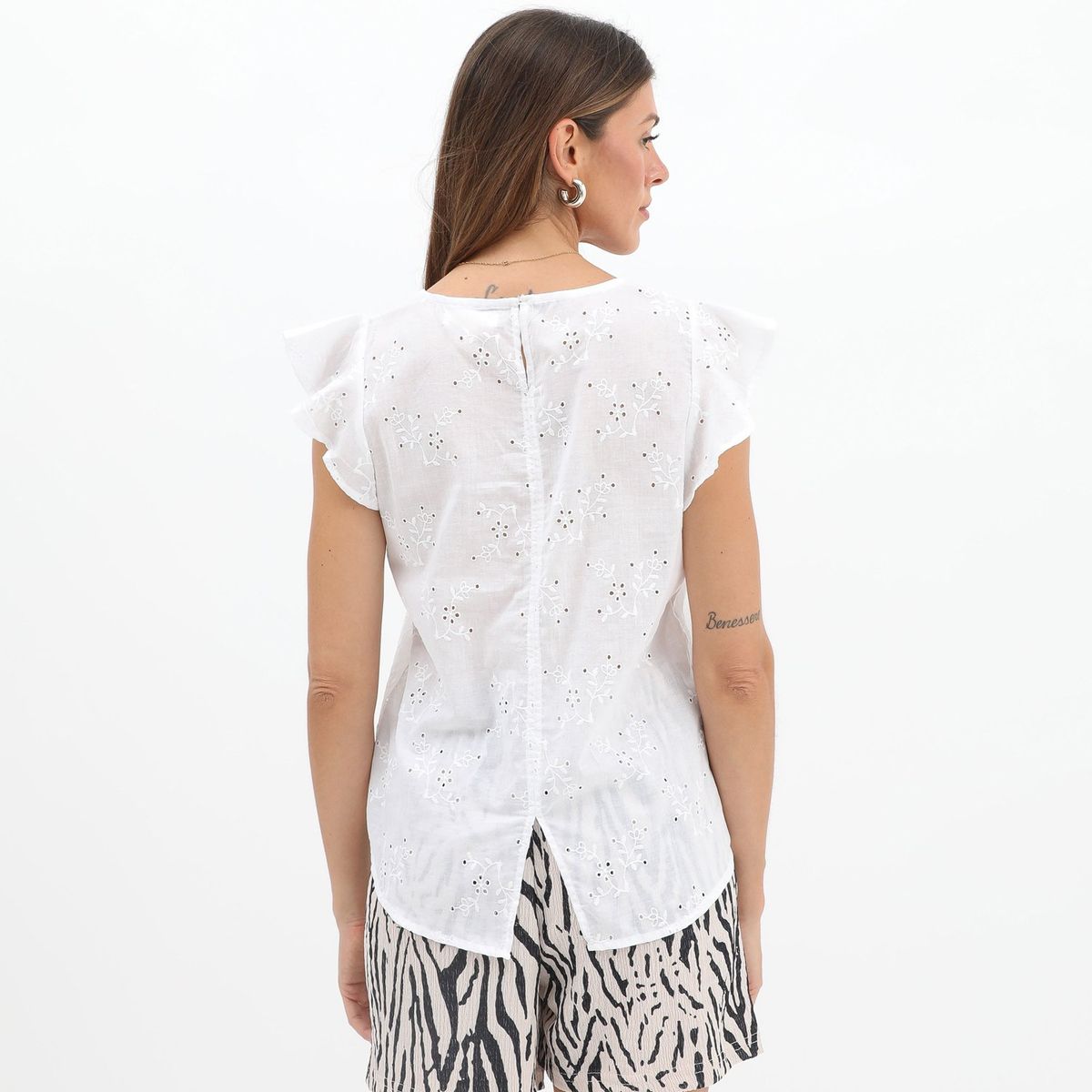 UNIVERSITY CLUB - Blusa Manga Corta 100% Algodón Mujer University Club