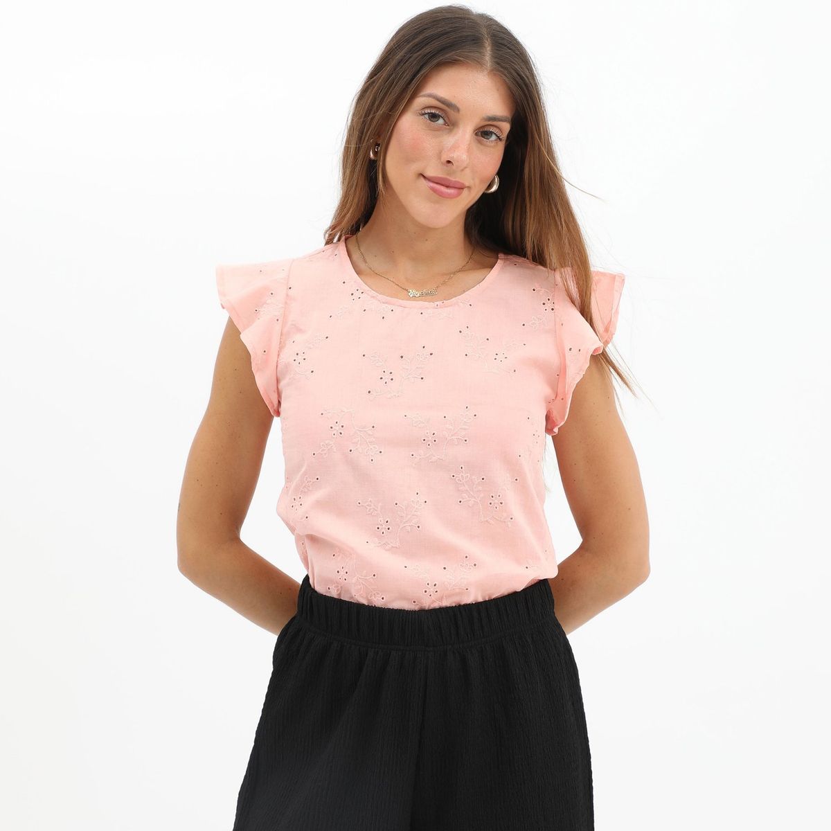 UNIVERSITY CLUB - Blusa Manga Corta 100% Algodón Mujer University Club