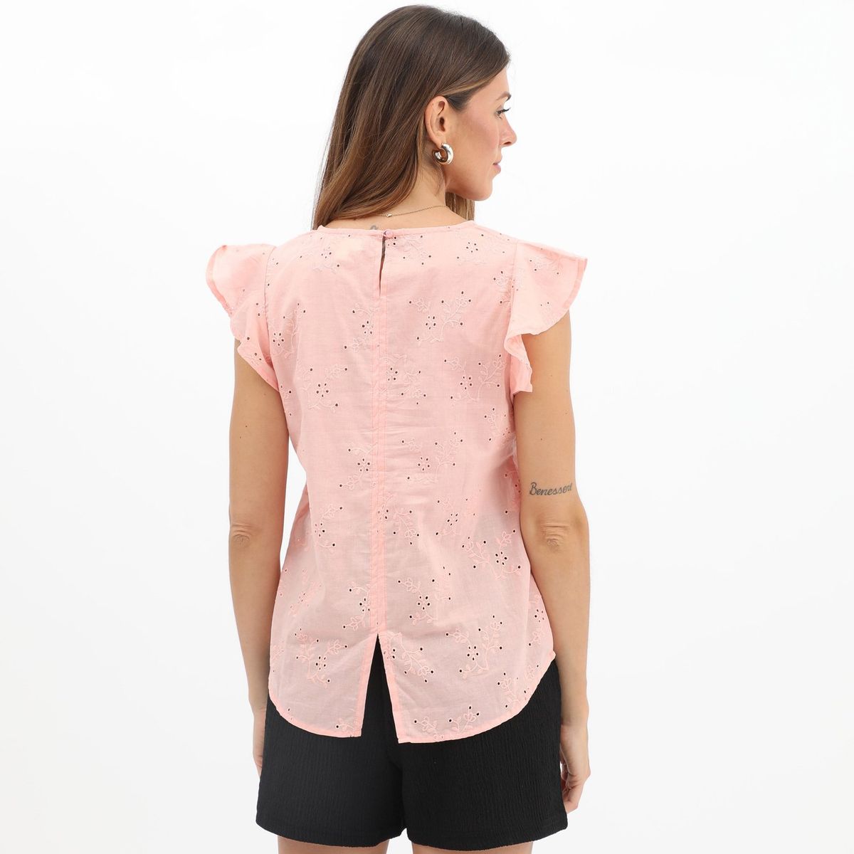 UNIVERSITY CLUB - Blusa Manga Corta 100% Algodón Mujer University Club