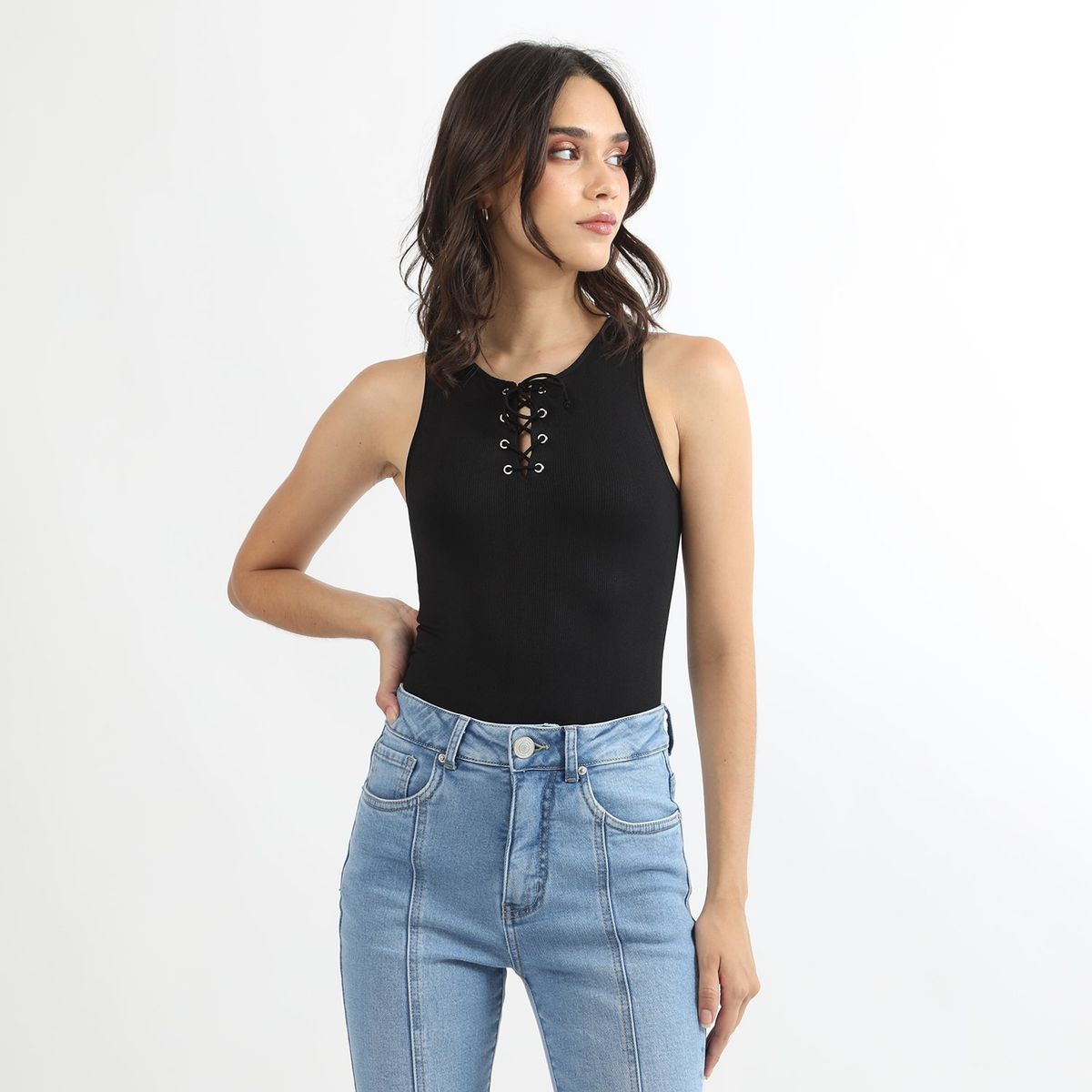 SYBILLA - Body Sin Mangas Casual Mujer Sybilla