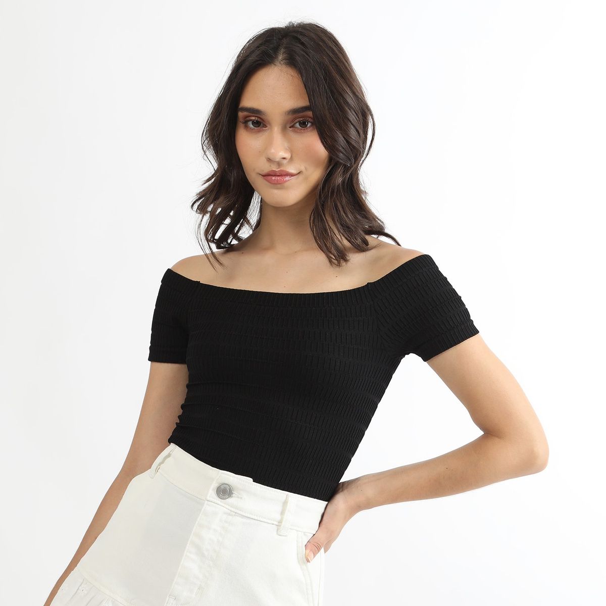 SYBILLA - Polo Manga Corta Casual Mujer Sybilla