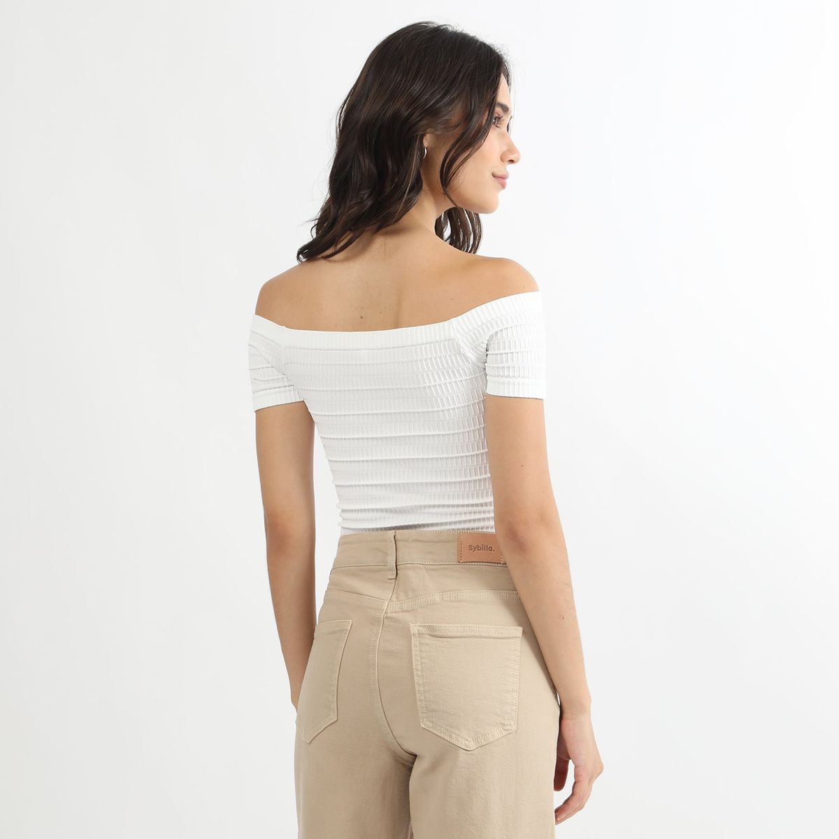 SYBILLA - Polo Manga Corta Casual Mujer Sybilla