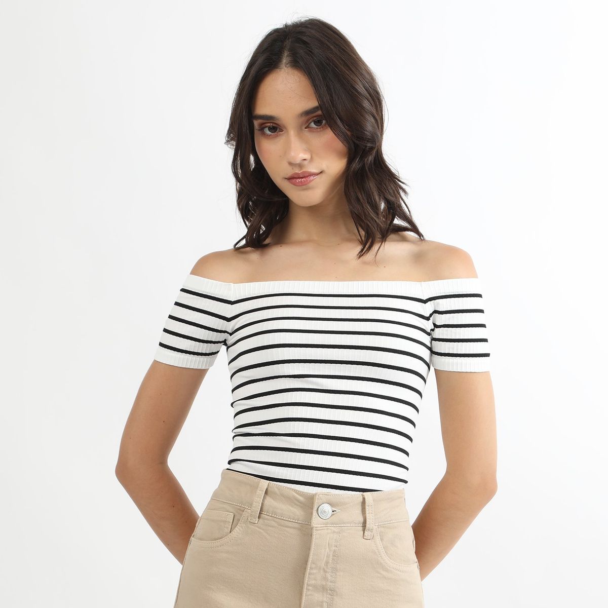 SYBILLA - Polo Manga Corta Casual Mujer Sybilla