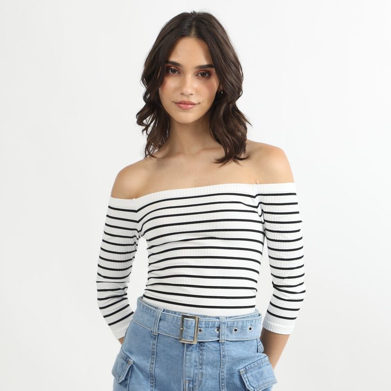 SYBILLA - Polo Manga Larga Casual Mujer Sybilla