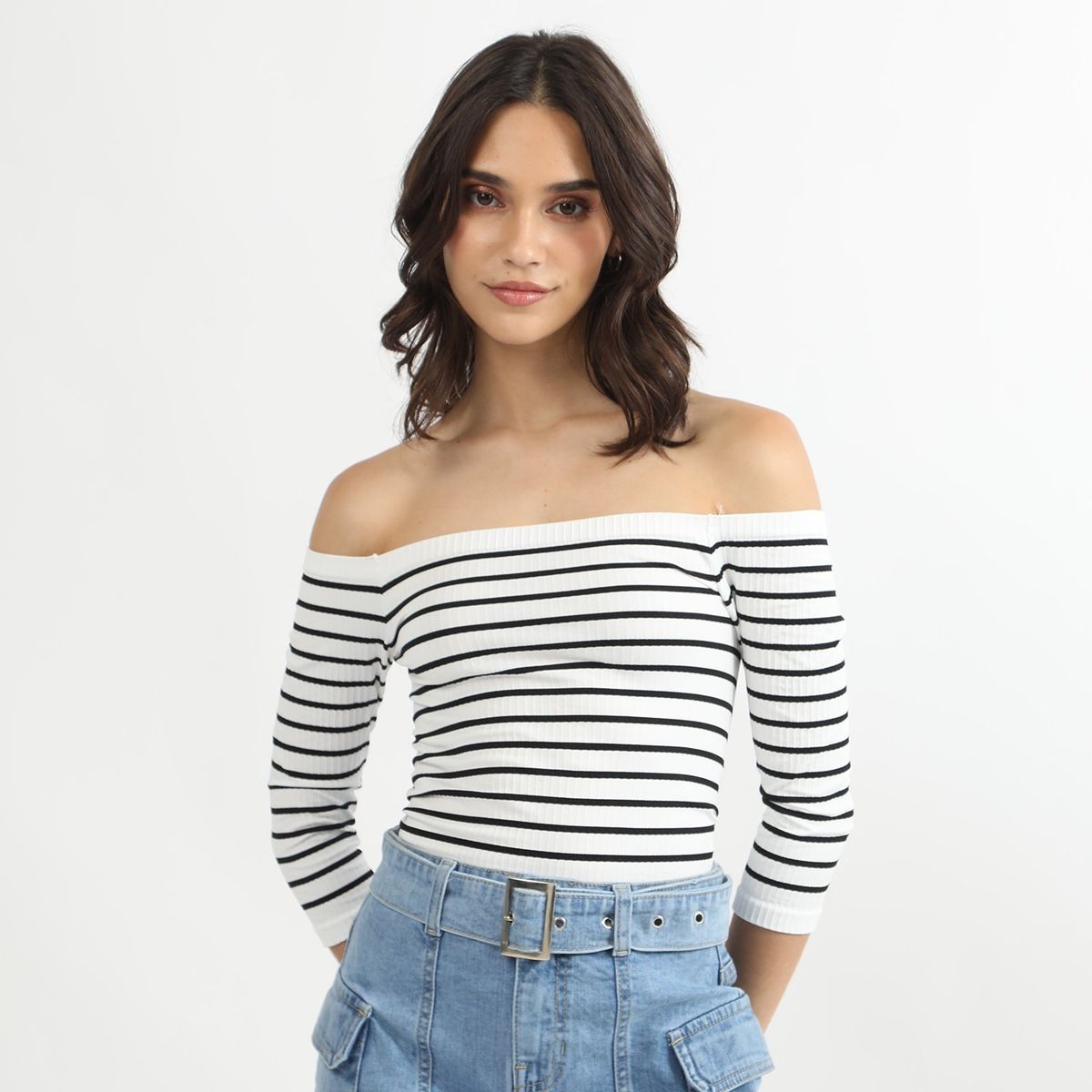 SYBILLA - Polo Manga Larga Casual Mujer Sybilla