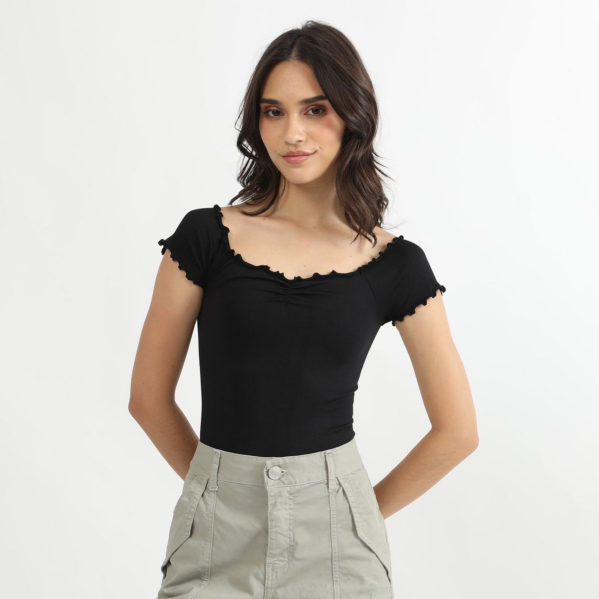 SYBILLA - Body Sin Mangas Casual Mujer Sybilla