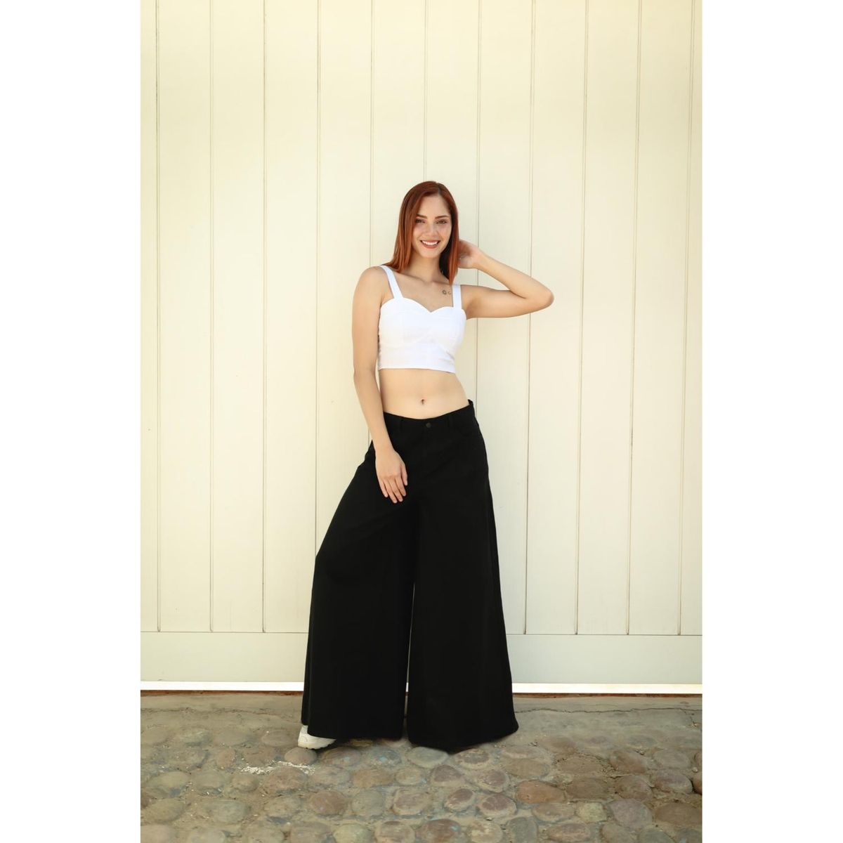 KANSAS - Jean Mega Wide 100% Algodón Mujer Kansas