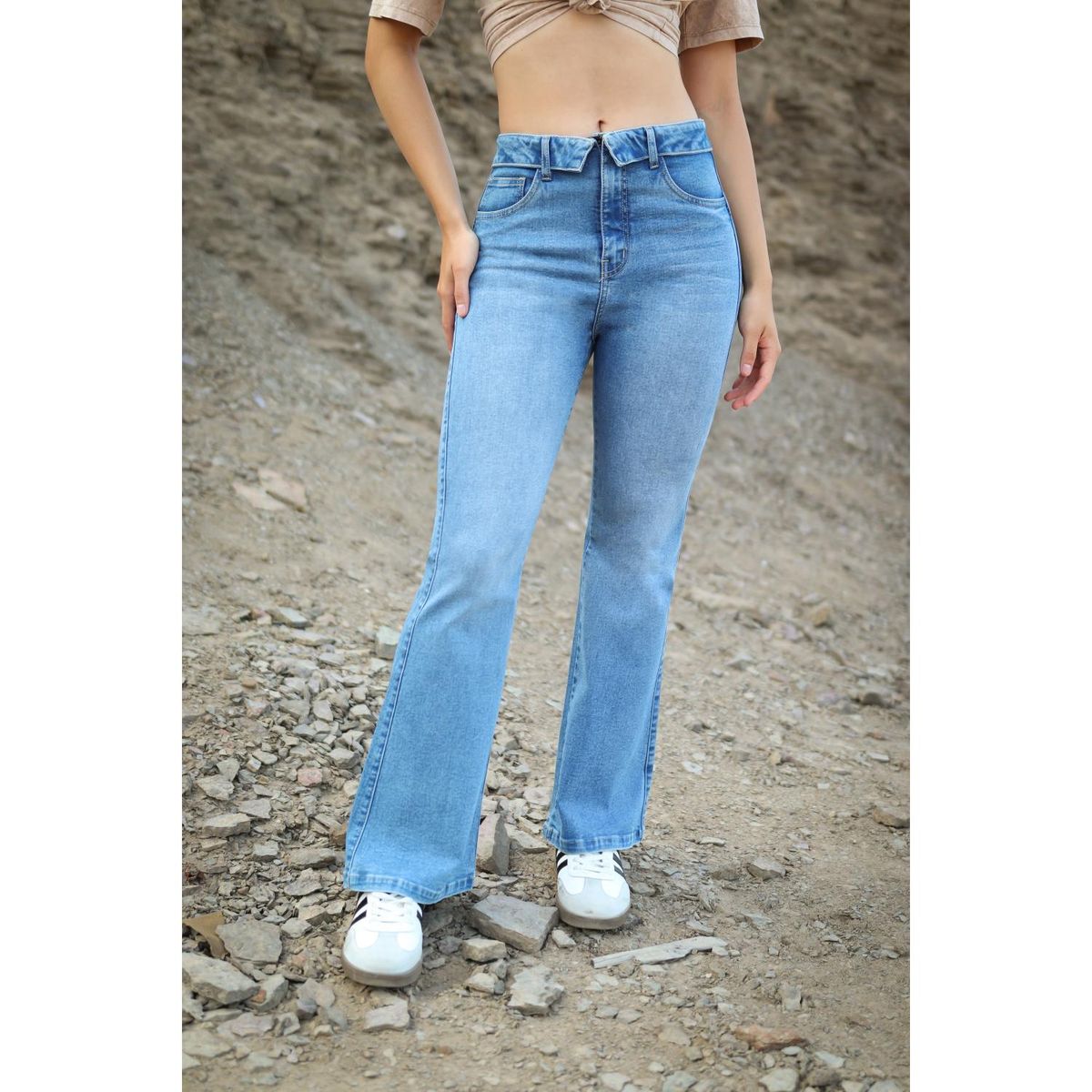 KANSAS - Jean Flare Algodón Mujer Kansas