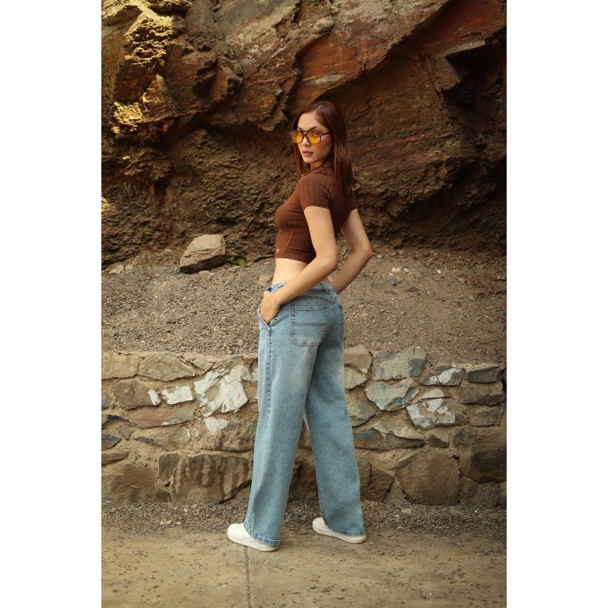 KANSAS - Jean Baggy Algodón Mujer Kansas