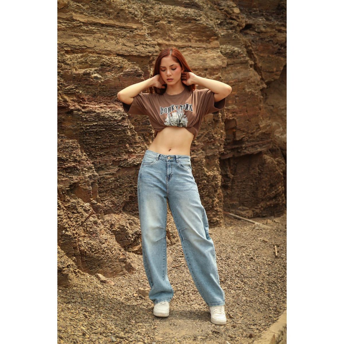 KANSAS - Jean Balloon Algodón Mujer Kansas