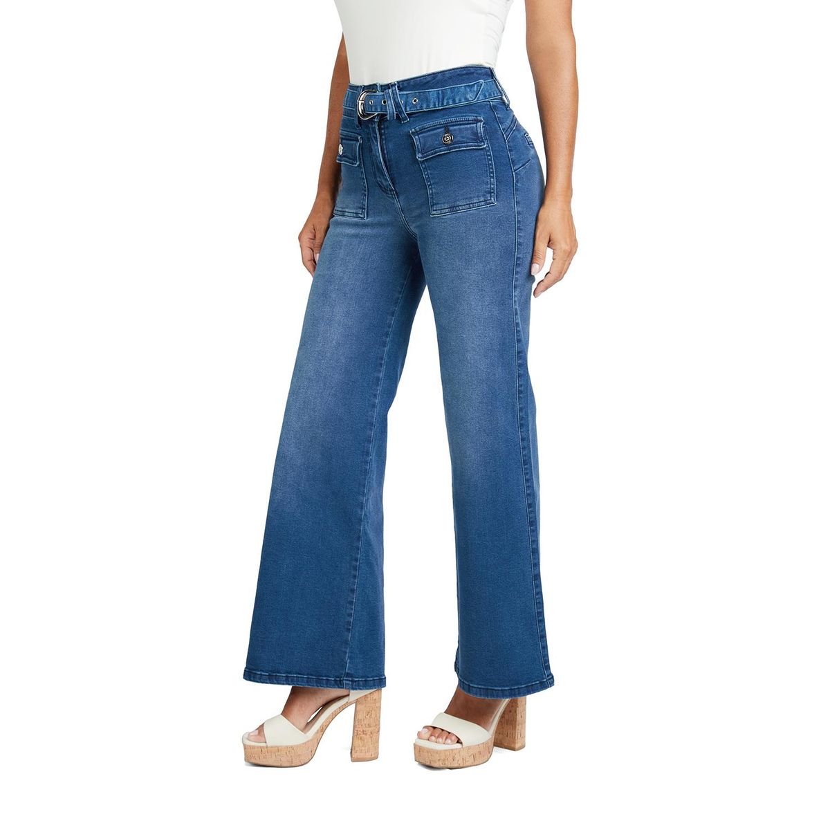 VRP BY VIVIANA RIVAS PLATA - Jean Palazzo Algodón Mujer Vrp By Viviana Rivas Plata