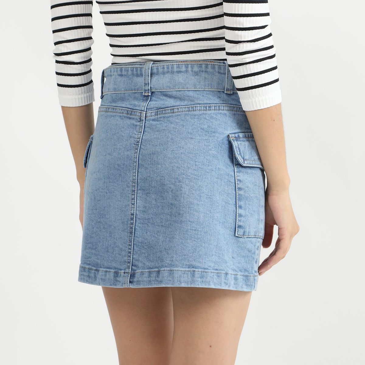 SYBILLA - Falda Corta Algodón Mujer Sybilla