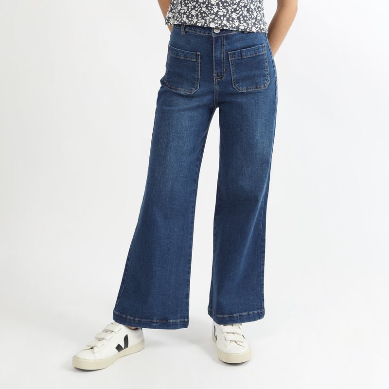 SYBILLA - Jean Wide Algodón Mujer Sybilla