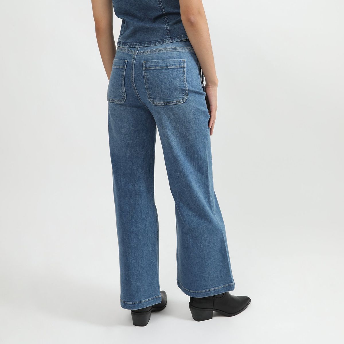 SYBILLA - Jean Wide Algodón Mujer Sybilla