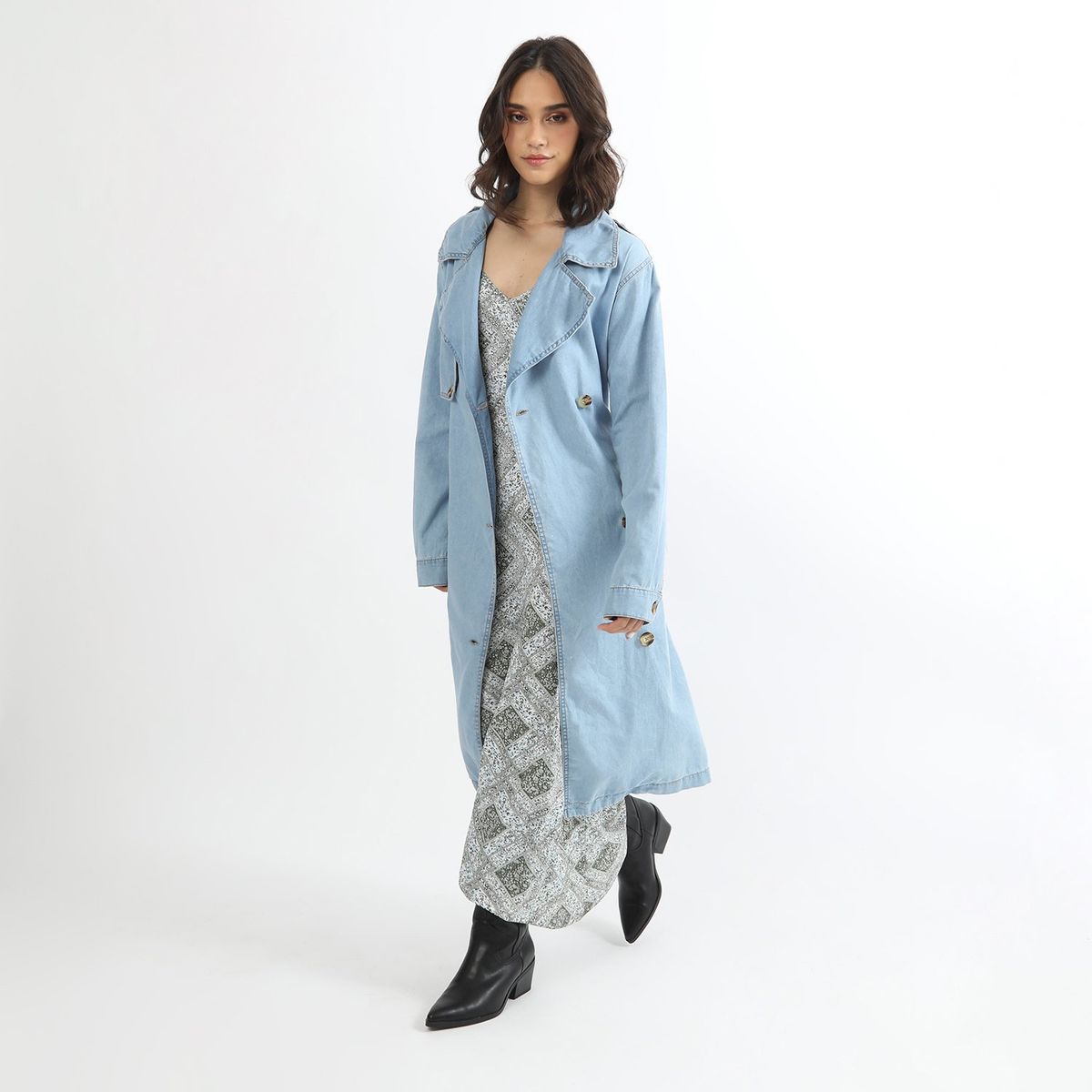 SYBILLA - Abrigo 100% Algodón Mujer Sybilla