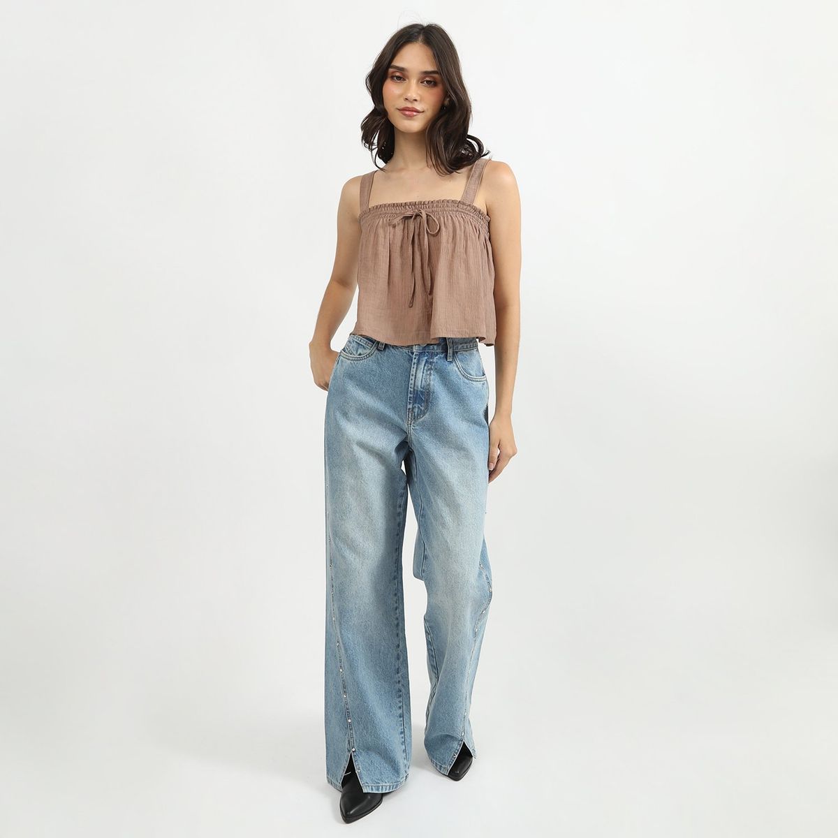 SYBILLA - Jean Straight 100% Algodón Mujer Sybilla