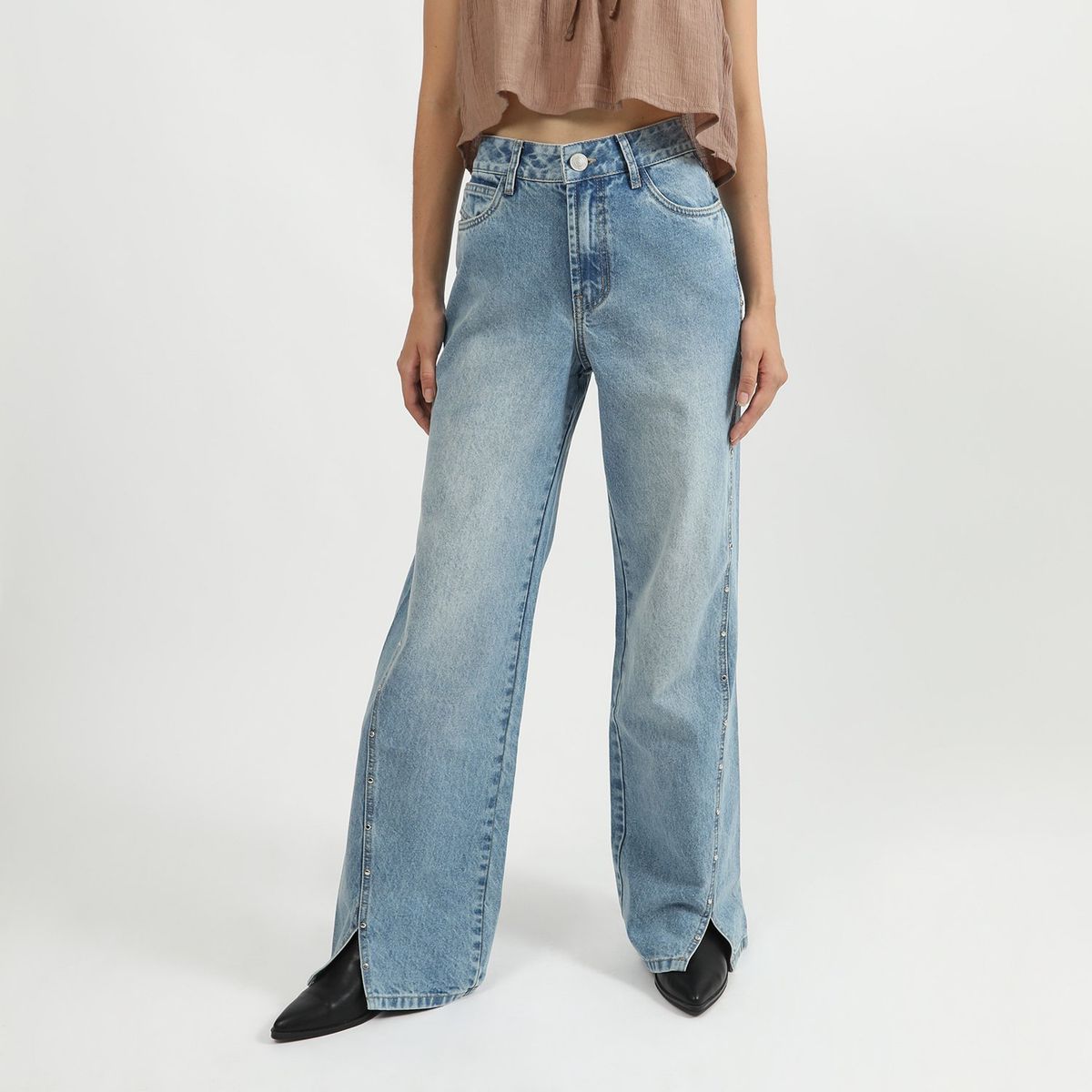 SYBILLA - Jean Straight 100% Algodón Mujer Sybilla