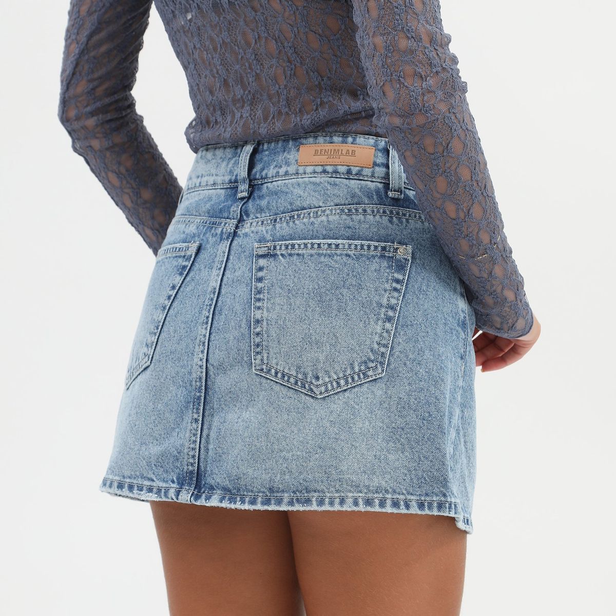 DENIMLAB - Falda Short 100% Algodón Mujer Denimlab