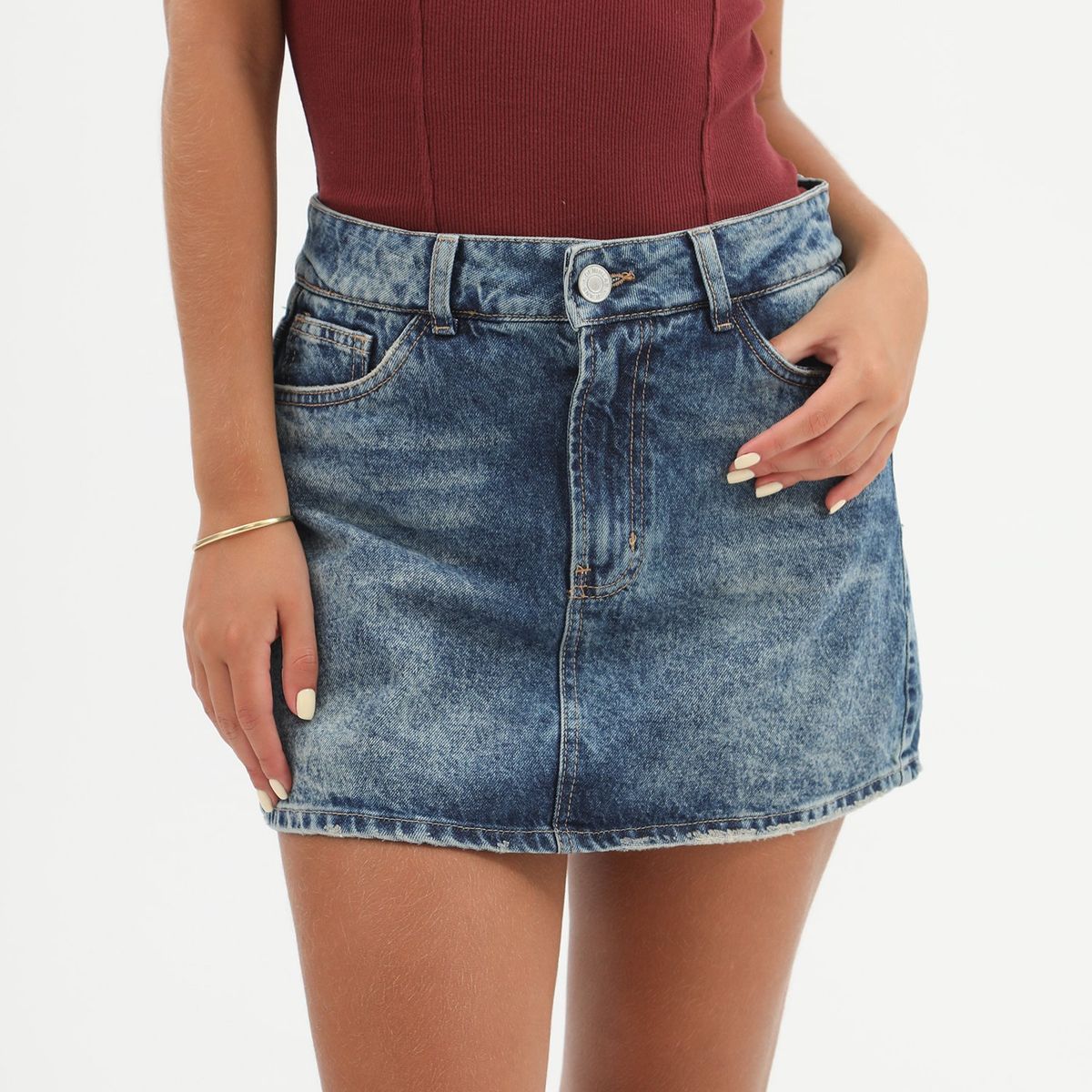 DENIMLAB - Falda Short 100% Algodón Mujer Denimlab