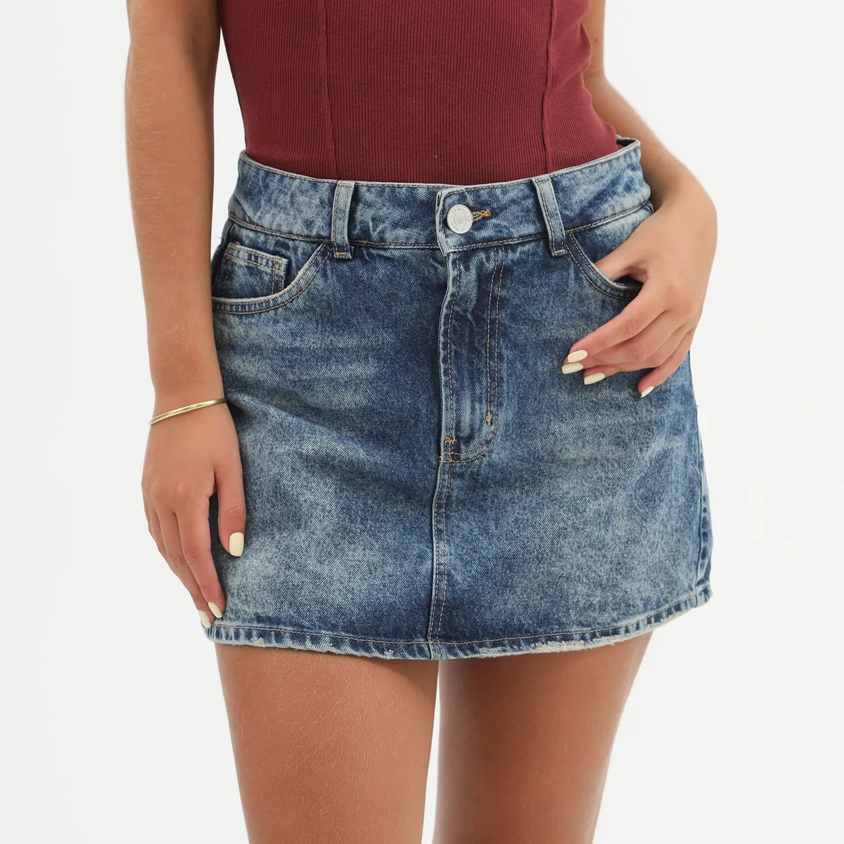 DENIMLAB - Falda Short 100% Algodón Mujer Denimlab