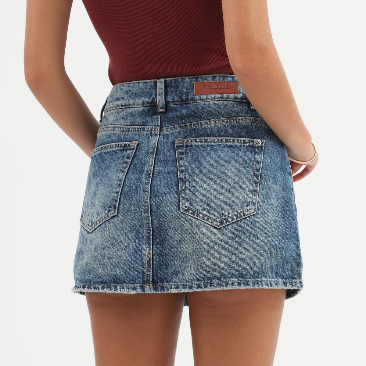 DENIMLAB - Falda Short 100% Algodón Mujer Denimlab