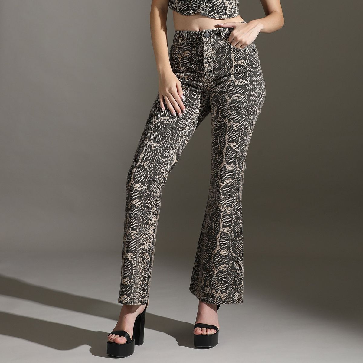 MOSSIMO - Jean Flare Algodón Mujer Mossimo